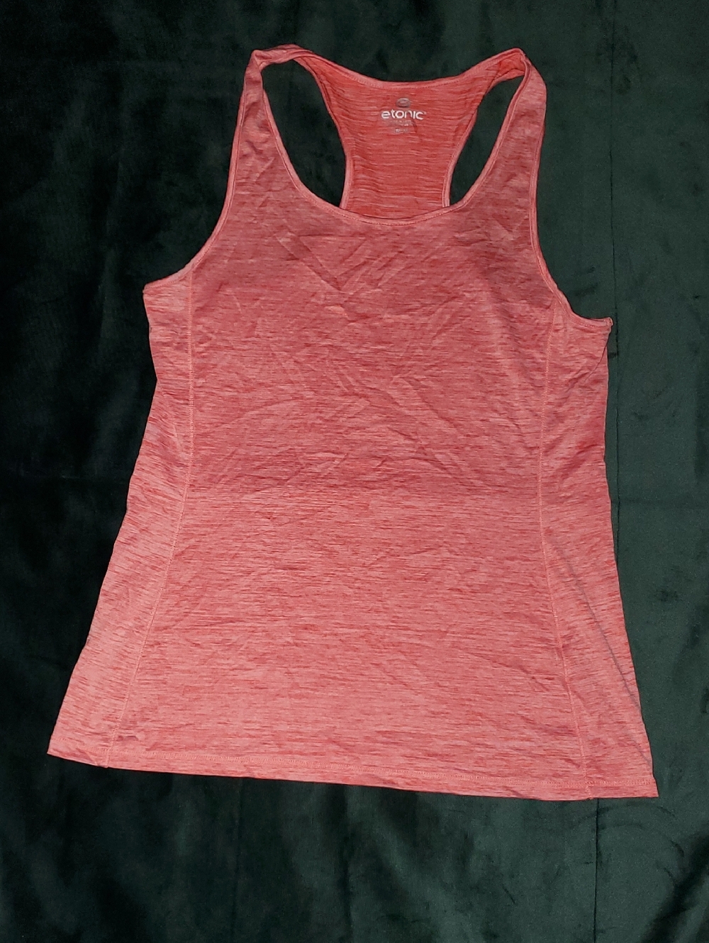 Etonic Coral Pink Space-Dye Racerback Tank Womens M